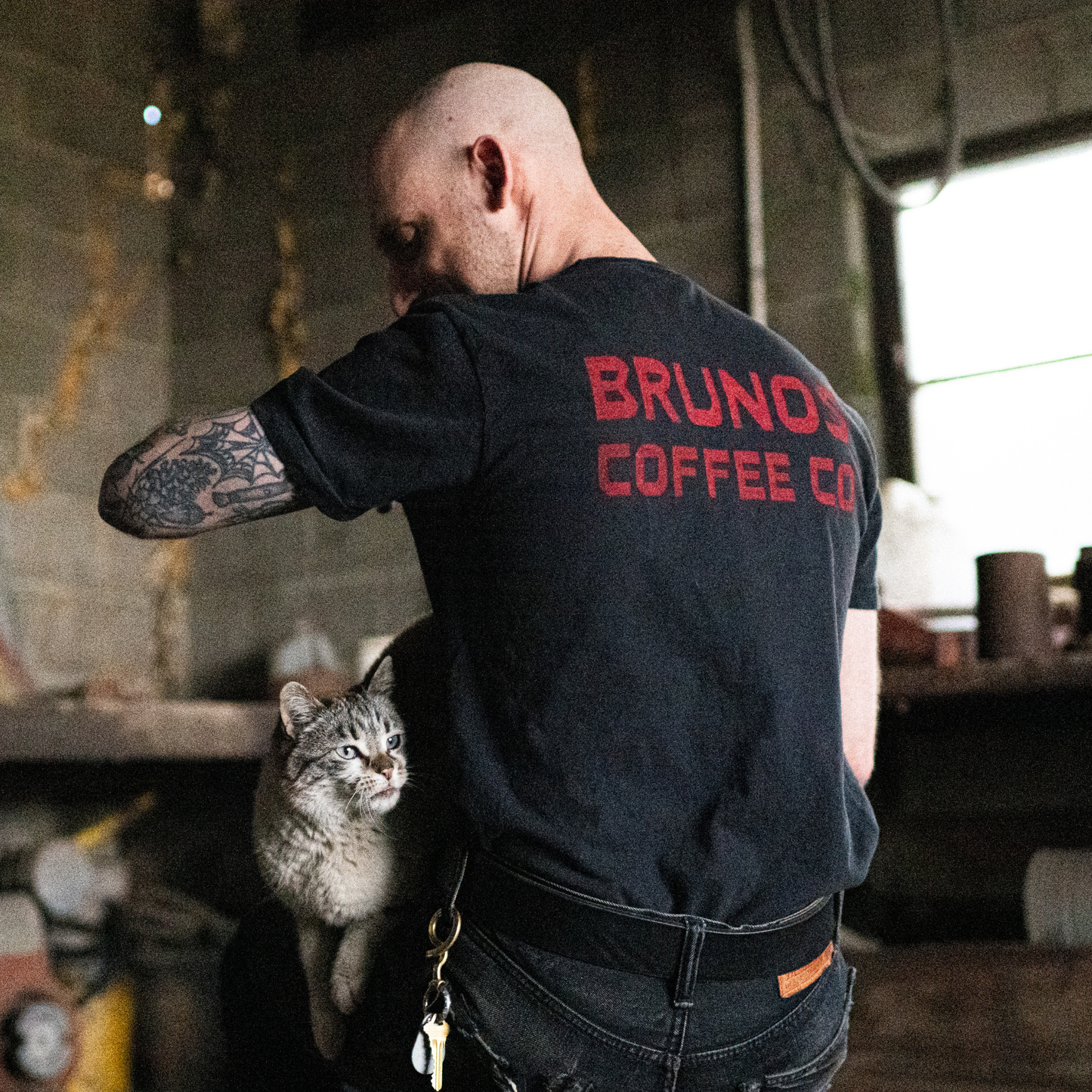 Heavyweight Black Pocket Tee